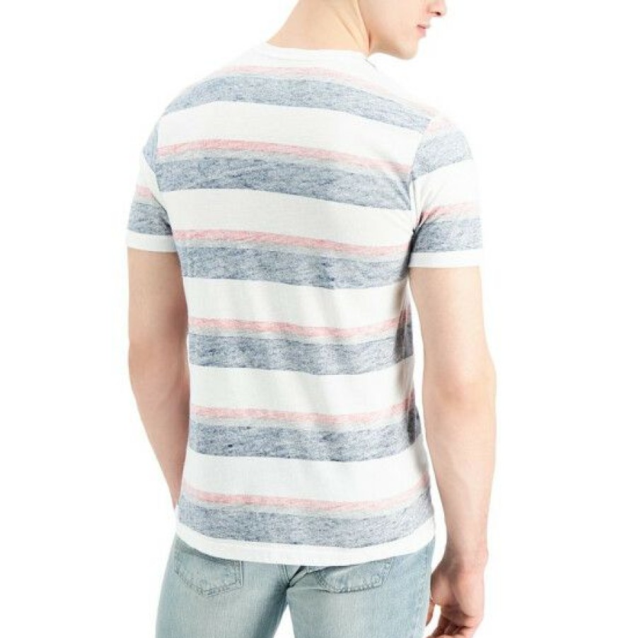 Men * | Promo Sun + Stone Men'S Multi-Striped T-Shirt, Created For Macy'S