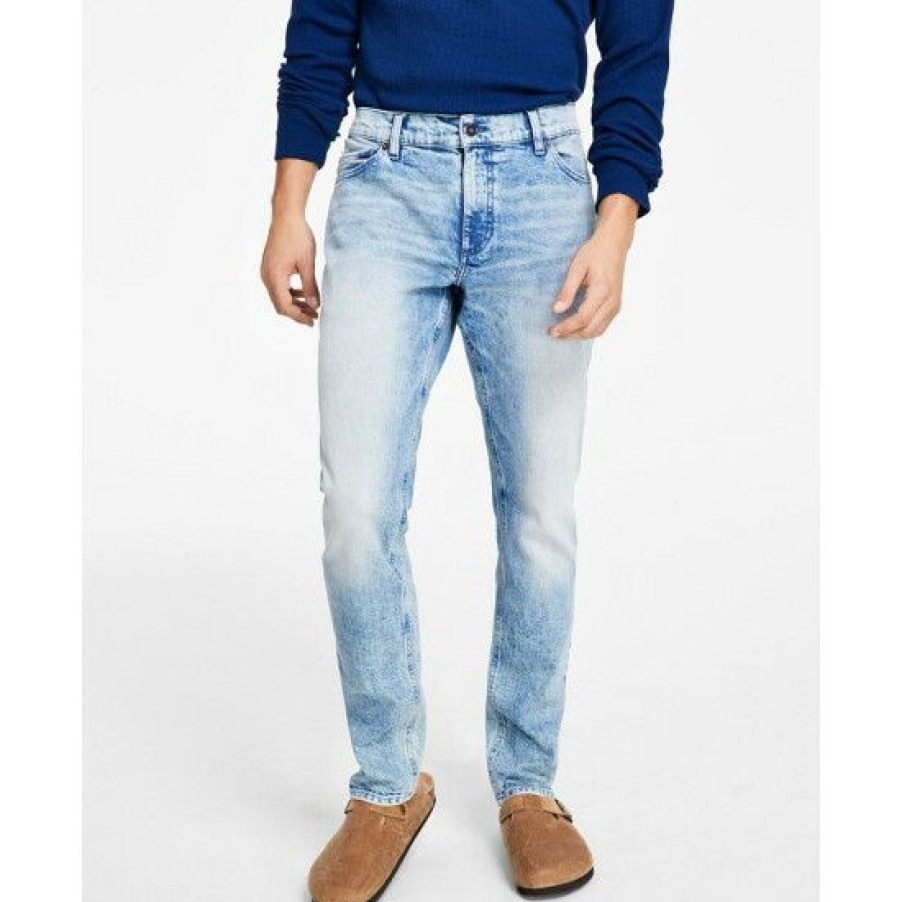 Men * | Brand New Sun + Stone Men'S Tobias Slim-Fit Jeans, Created For Macy'S Pastel Blue