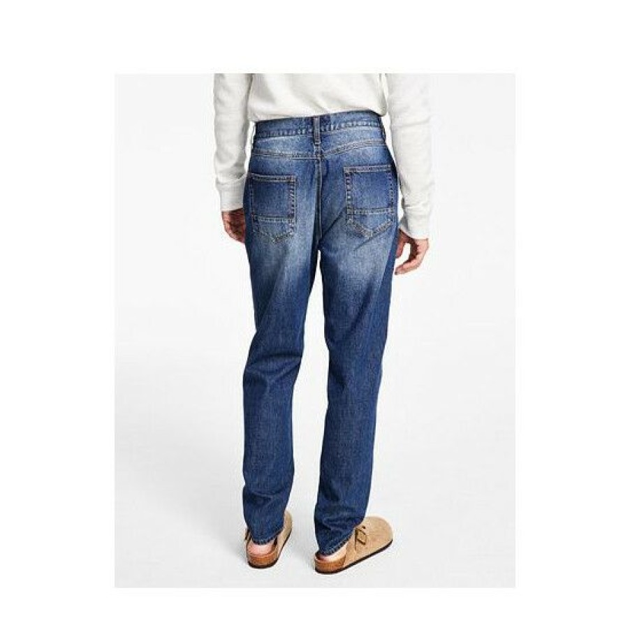 Men * | Best Sale Sun + Stone Men'S Steven Patched Jeans, Created For Macy'S Blue Crush