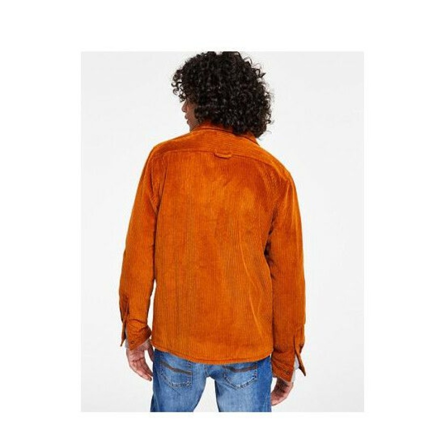 Men * | Buy Sun + Stone Men'S Nigel Regular-Fit Solid Fleece-Lined Corduroy Shirt Jacket, Created For Macy'S