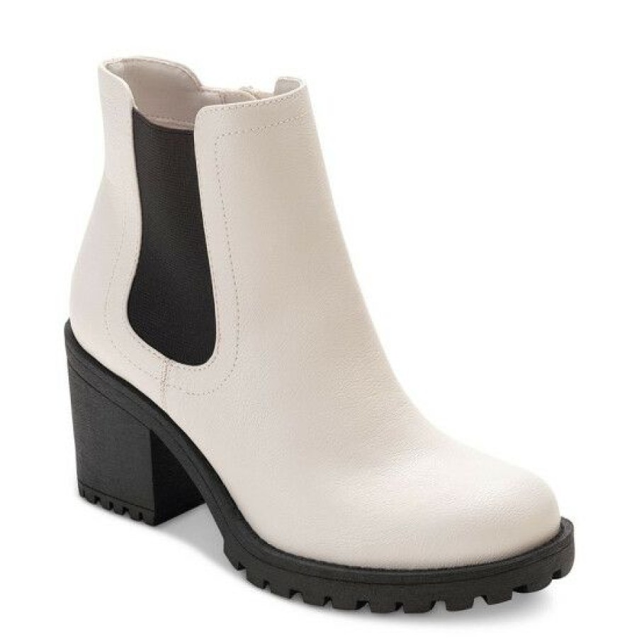 Shoes * | Outlet Sun + Stone Morghan Lug Sole Block-Heel Booties, Created For Macy'S