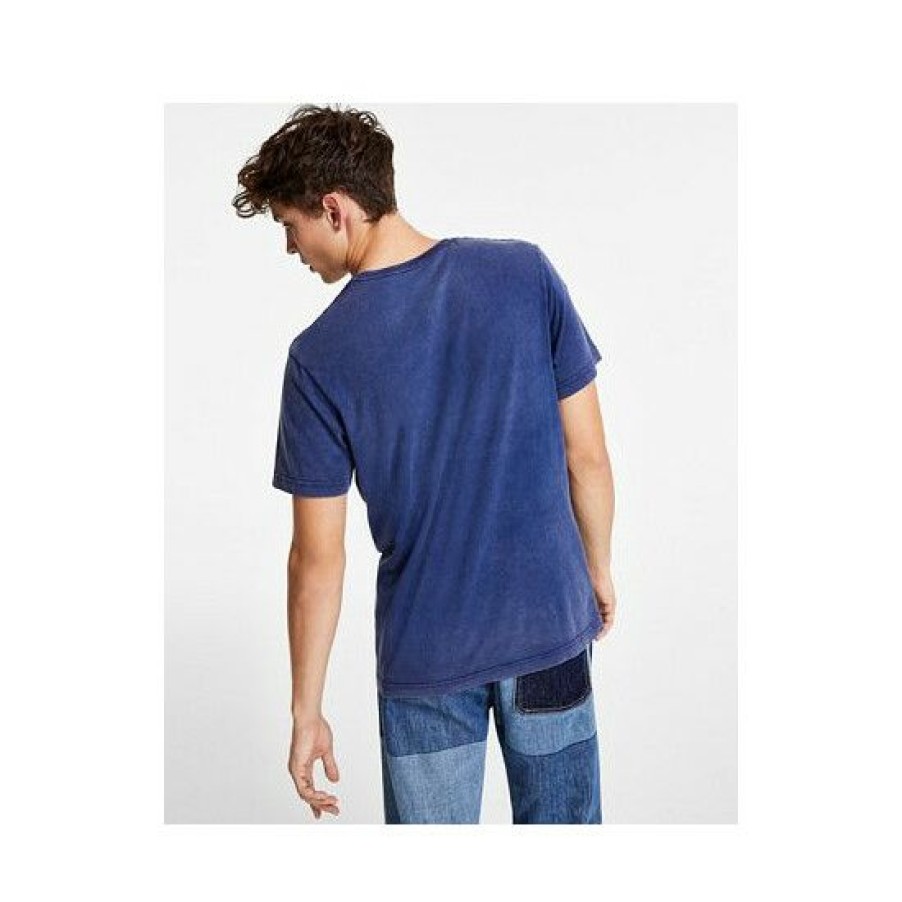 Men * | Flash Sale Sun + Stone Men'S Ice Mountain Graphic Short-Sleeve T-Shirt, Created For Macy'S Pompador Blue