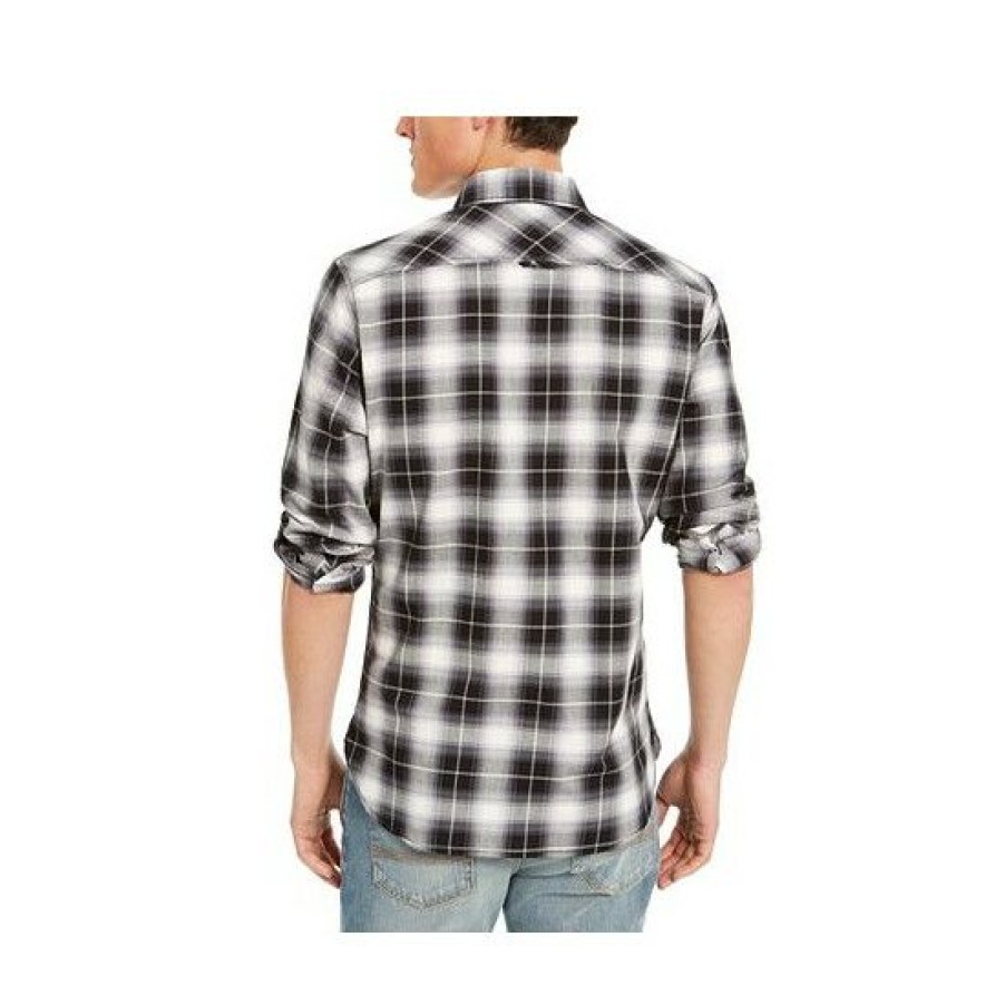 Men * | Best Sale Sun + Stone Men'S Will Plaid Shirt, Created For Macy'S