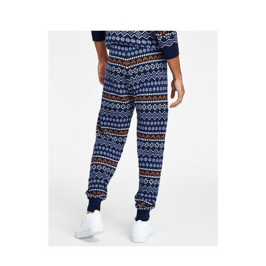 Men * | Deals Sun + Stone Men'S Regular-Fit Fair Isle Knit Joggers, Created For Macy'S