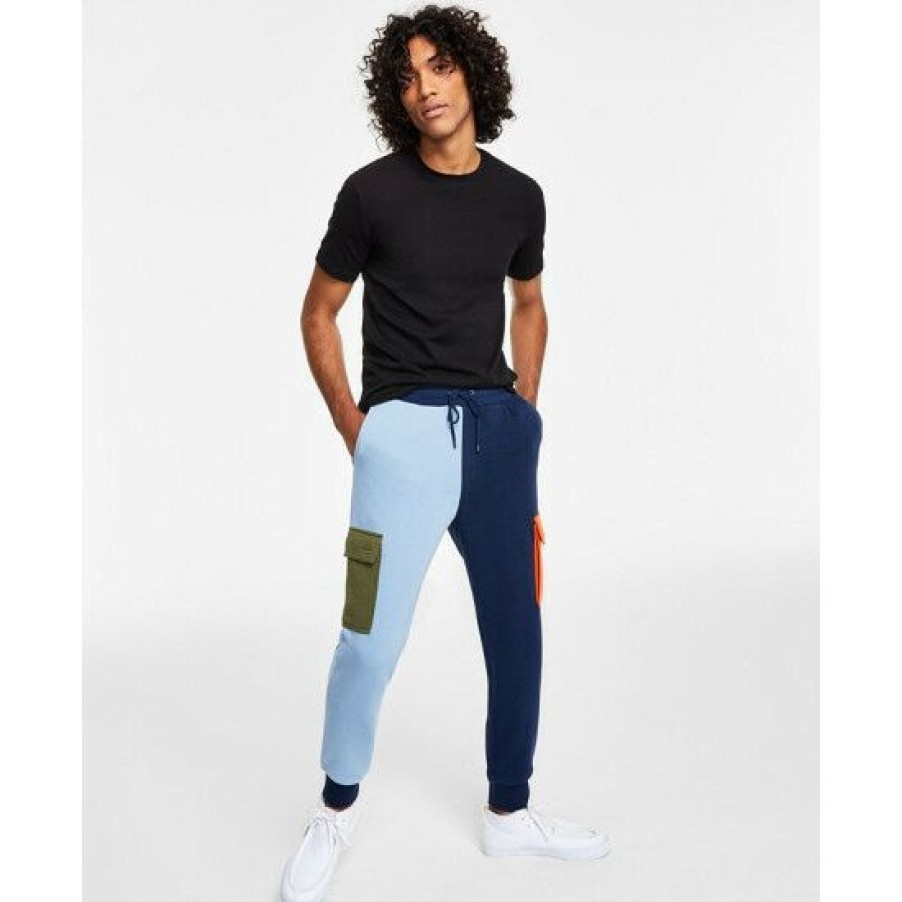 Men * | Best Deal Sun + Stone Men'S Colorblocked Pants, Created For Macy'S