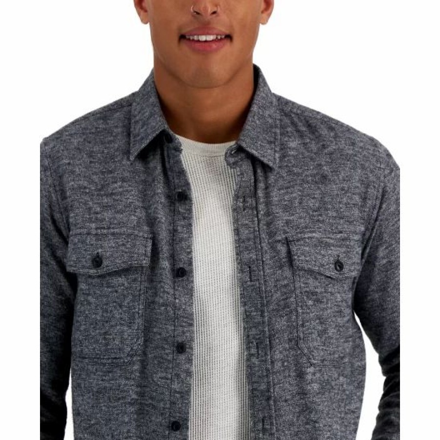 Men * | Buy Sun + Stone Men'S Grindle Flannel Shirt, Created For Macy'S