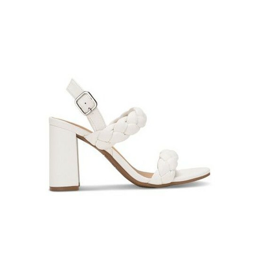 Shoes * | Budget Sun + Stone Cherii Braided Dress Sandals, Created For Macy'S White