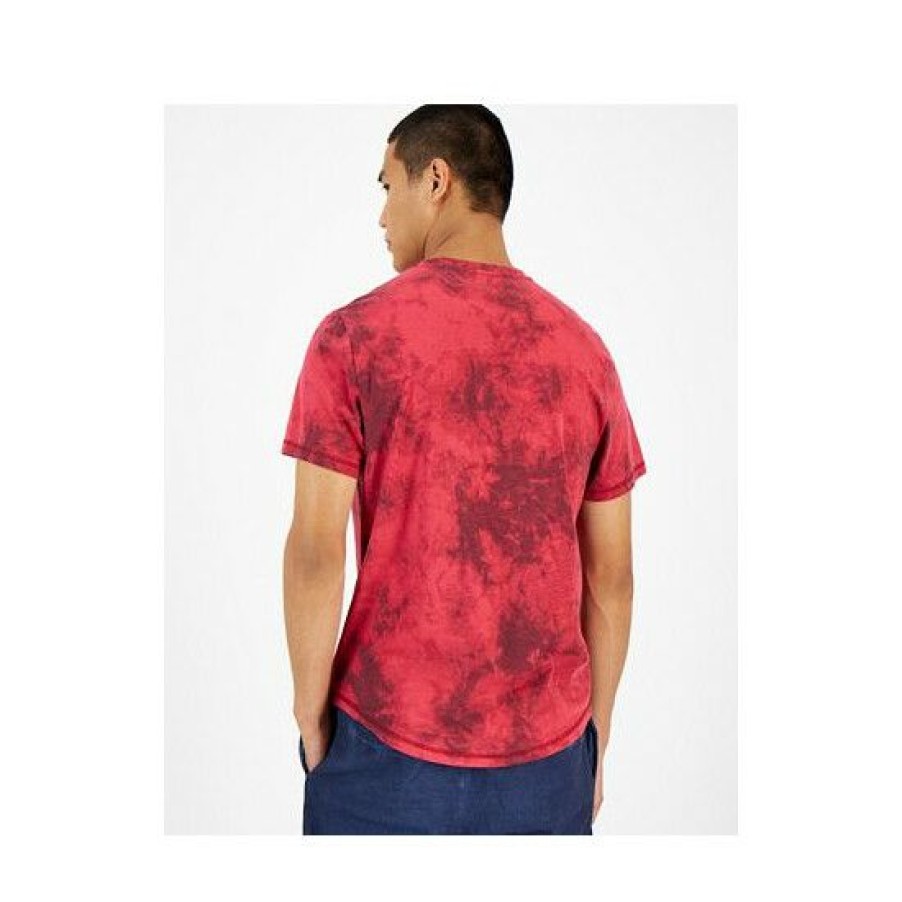 Men * | Best Reviews Of Sun + Stone Men'S Tie-Dyed Smiley Patch Pajama T-Shirt, Created For Macy'S Ruby Knight