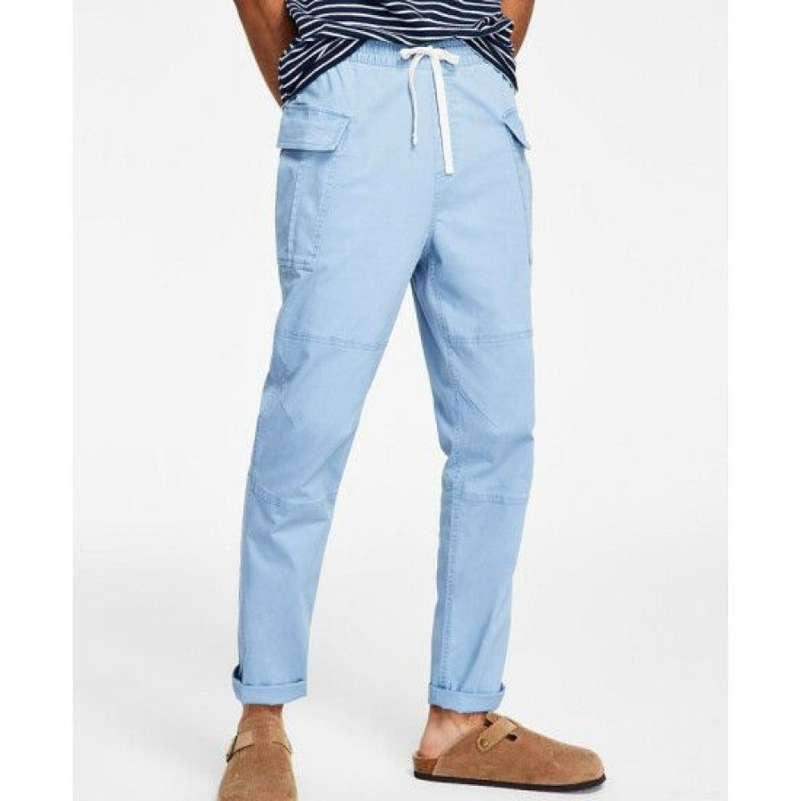 Men * | Hot Sale Sun + Stone Men'S Ronan Pull-On Cargo Pants, Created For Macy'S Mountain Spring