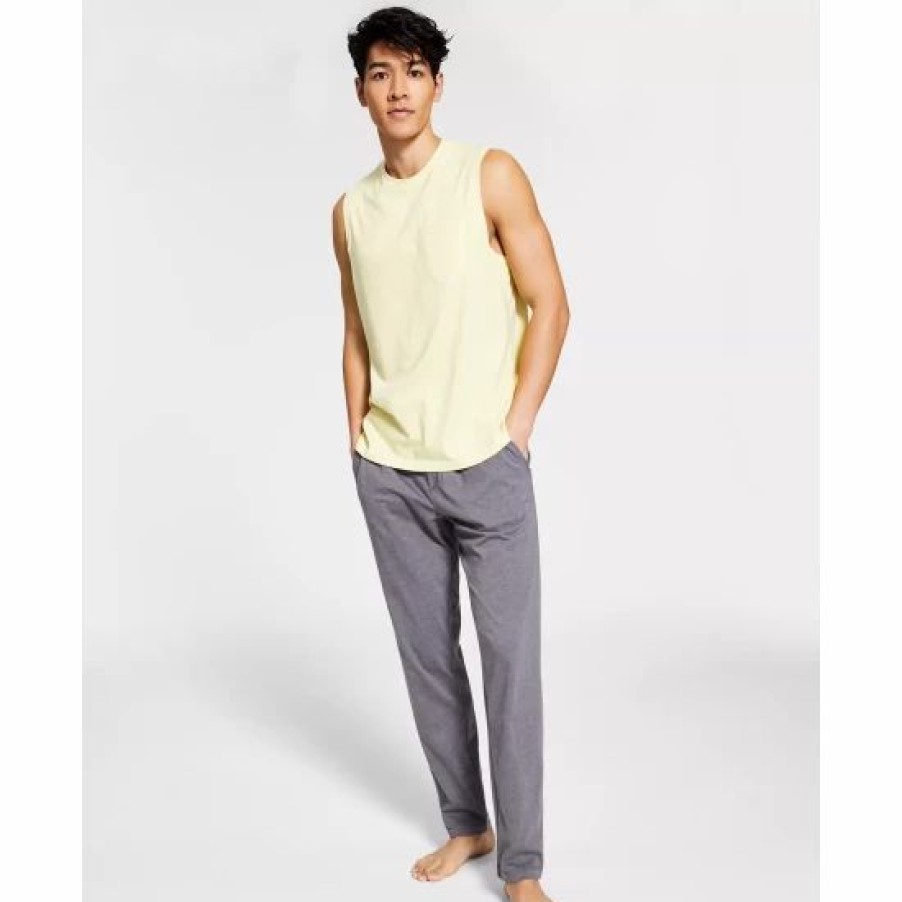 Men * | Top 10 Sun + Stone Men'S Sunwashed Knit Pajama Tank & Pant