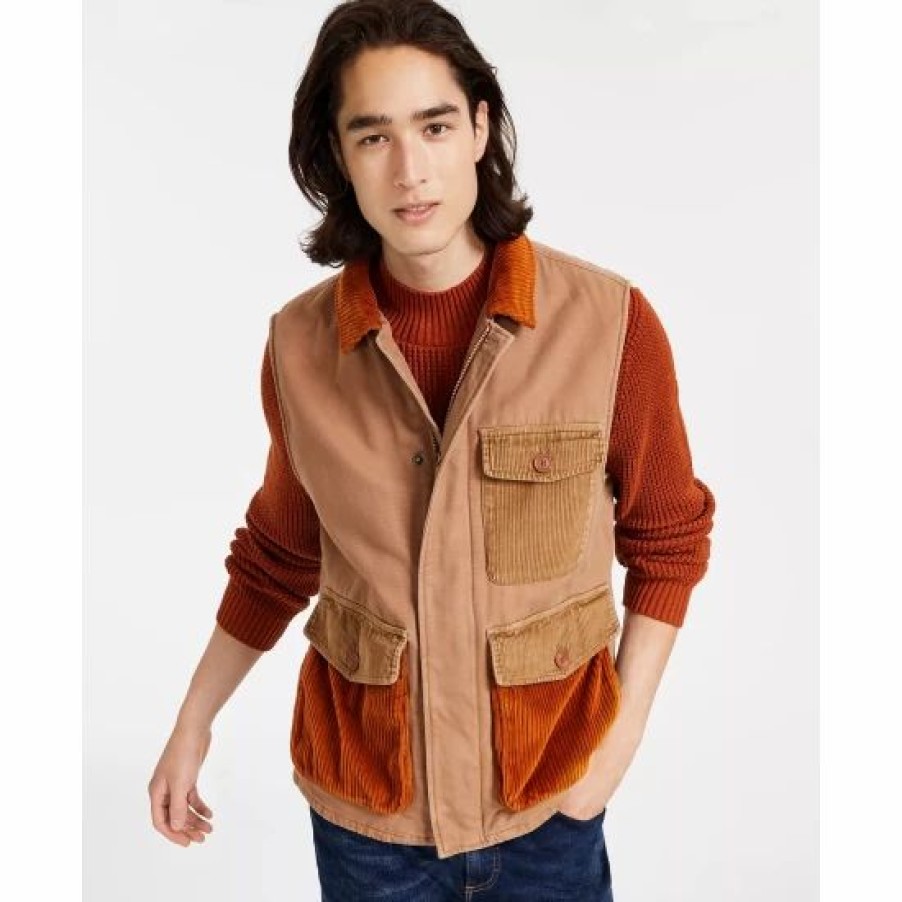 Men * | Deals Sun + Stone Men'S Sweater, Vest & Jeans