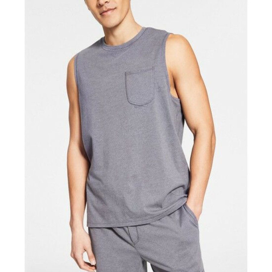 Men * | Best Reviews Of Sun + Stone Men'S Sun Washed Knit Pajama Tank Top, Created For Macy'S