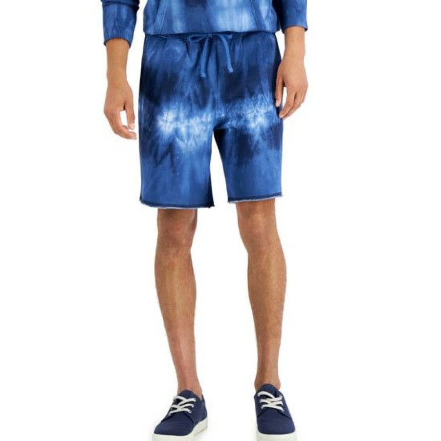 Men * | Outlet Sun + Stone Men'S Shibori Shorts, Created For Macy'S