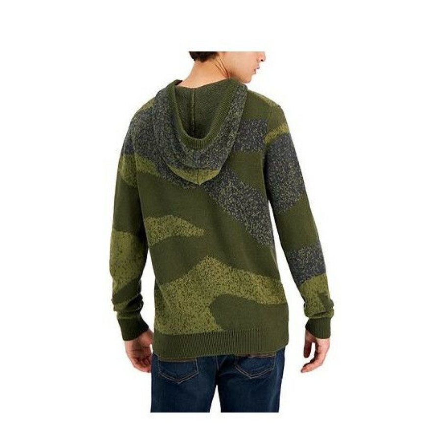 Men * | Flash Sale Sun + Stone Men'S Murphy Camo Hoodie, Created For Macy'S