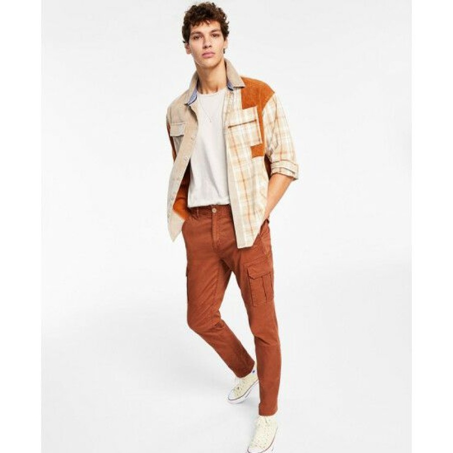 Men * | Coupon Sun + Stone Men'S Bishop Patchwork Shirt & Morrison Cargo Pants, Created For Macy'S