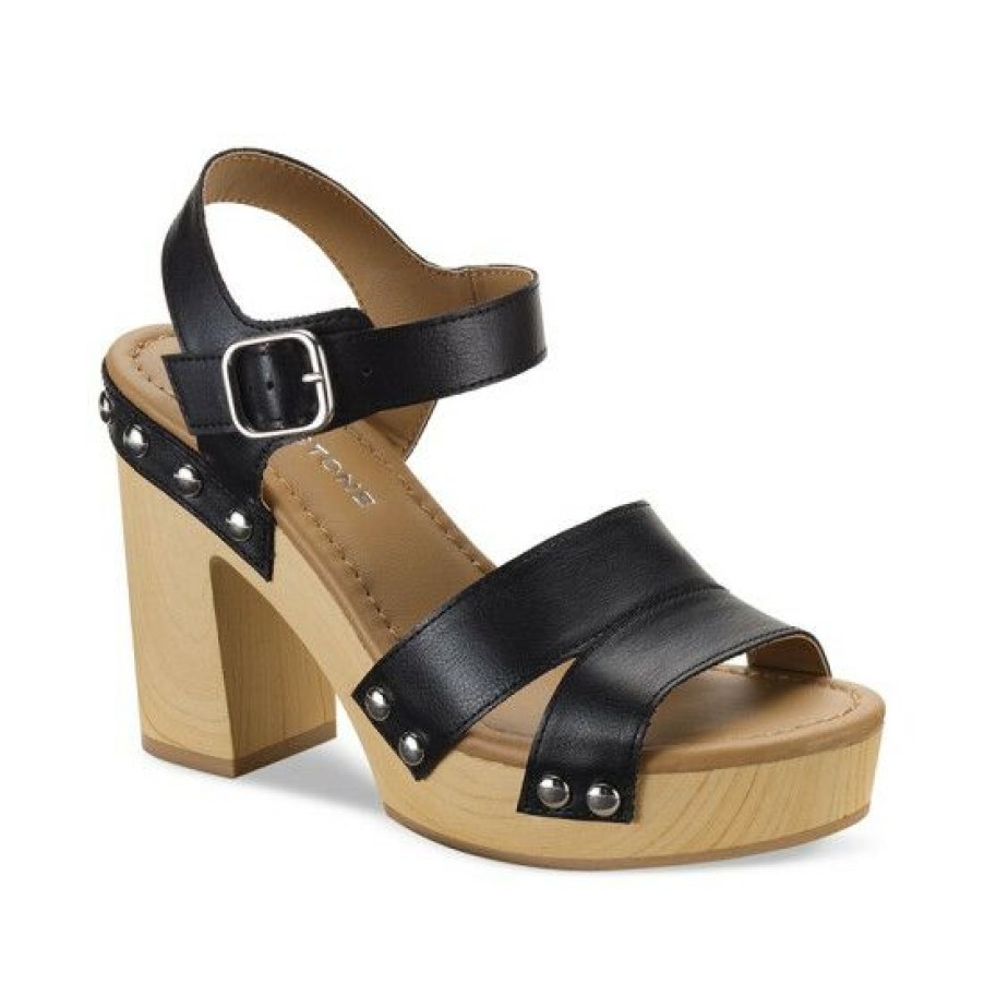 Shoes * | Hot Sale Sun + Stone Deleste Dress Sandals, Created For Macy'S Black