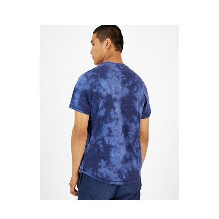 Men * | Best Sale Sun + Stone Men'S Tie-Dyed Mushroom Patch Pajama T-Shirt, Created For Macy'S Naval Academy