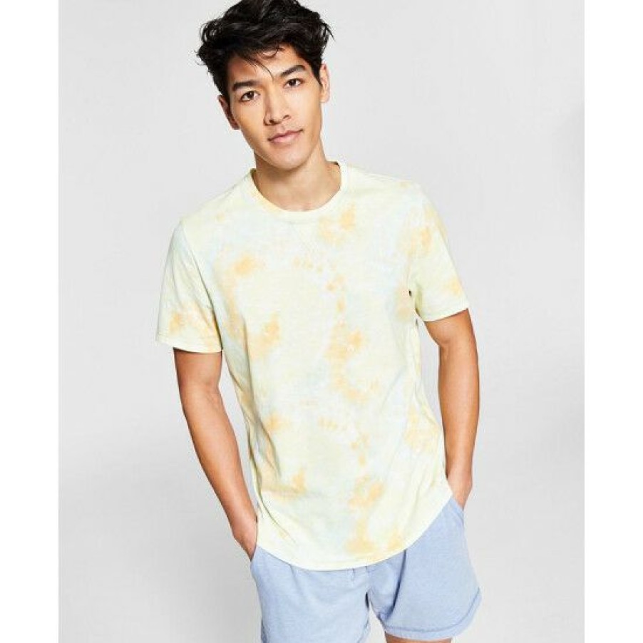 Men * | Flash Sale Sun + Stone Men'S Sunburst Pajama Top Tie Dye