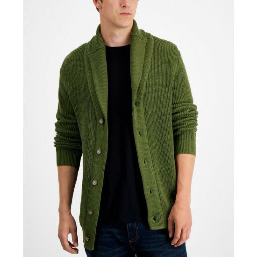 Men * | Cheapest Sun + Stone Men'S Alvin Cardigan Sweater, Created For Macy'S