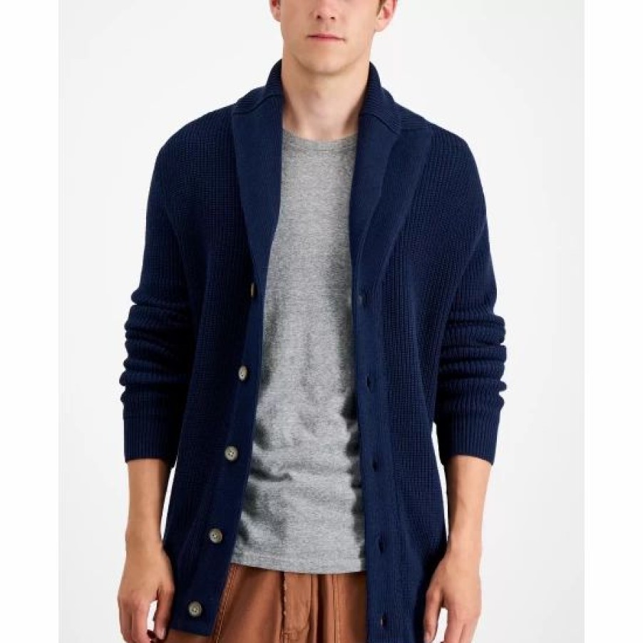 Men * | Cheapest Sun + Stone Men'S Alvin Cardigan Sweater, Created For Macy'S