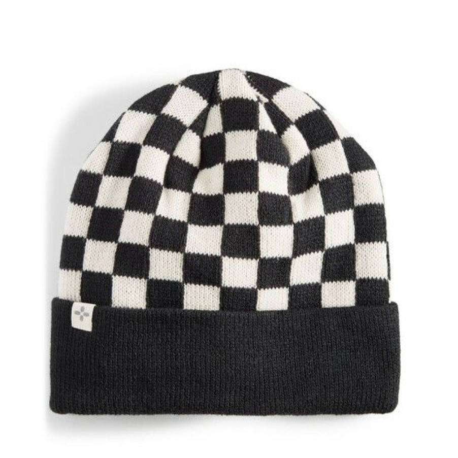 Men * | Best Sale Sun + Stone Men'S Checkerboard Beanie, Created For Macy'S