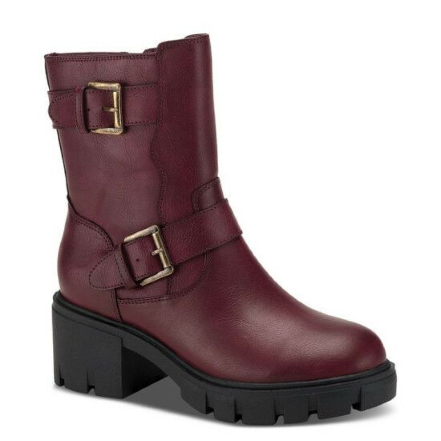 Shoes * | Outlet Sun + Stone Lionell Moto Booties, Created For Macy'S