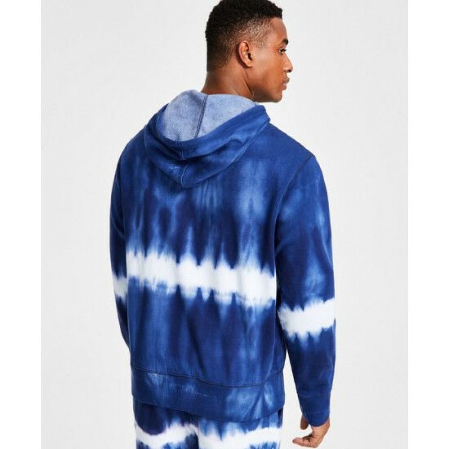 Men * | Outlet Sun + Stone Men'S Shibori Hoodie, Created For Macy'S