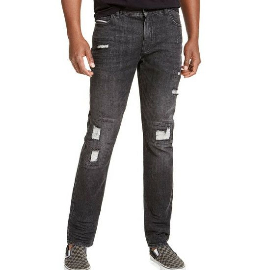 Men * | Best Pirce Sun + Stone Men'S Slim-Fit Distressed Jeans