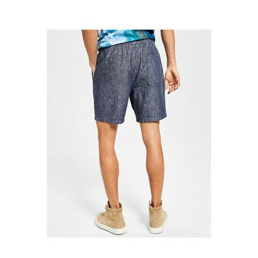 Men * | Best Reviews Of Sun + Stone Men'S Charlie Linen Pull-On Shorts, Created For Macy'S