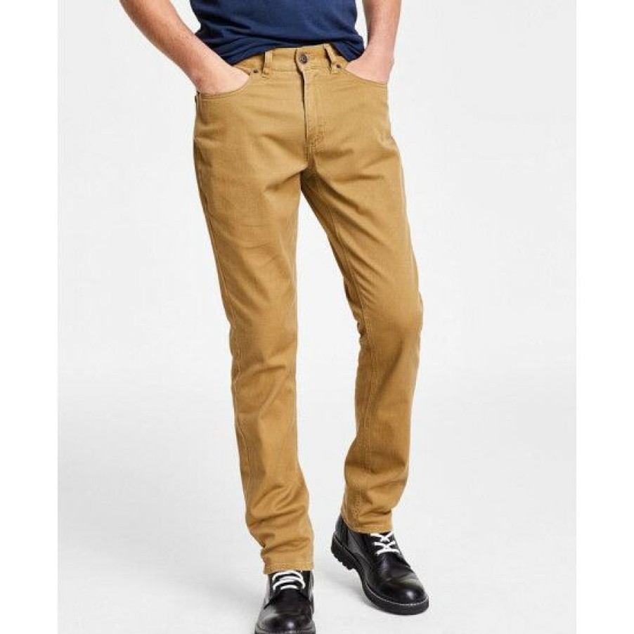 Men * | Cheap Sun + Stone Men'S Mark Slim-Fit Jeans, Created For Macy'S Dull Gold