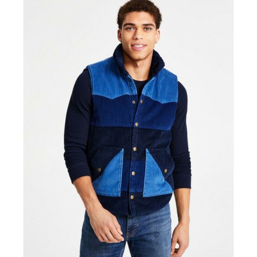 Men * | Cheap Sun + Stone Men'S Daniel Corduroy Vest, Created For Macy'S