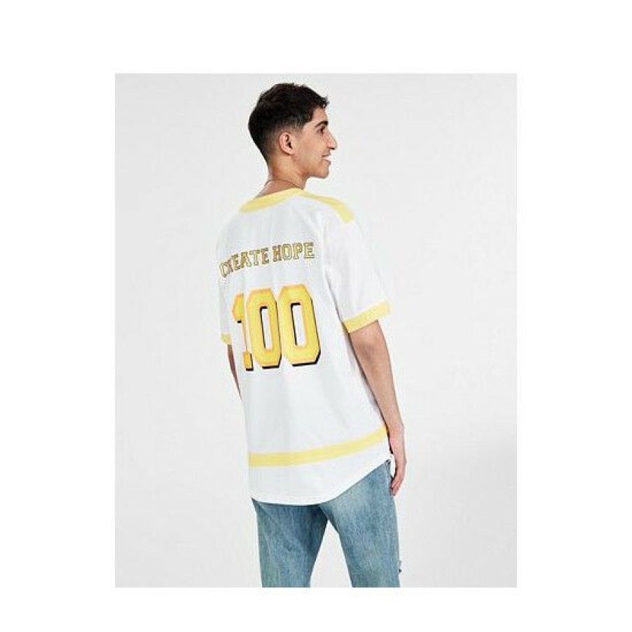 Men * | Coupon Sun + Stone Men'S Vivek Hope Classic-Fit Printed Baseball Shirt, Created For Macy'S Bright White